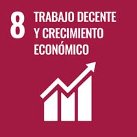 Sustainability Goal 8 - Decent Work & Economic Growth Sustainability Goal 8 - Decent Work & Economic Growth (icon)