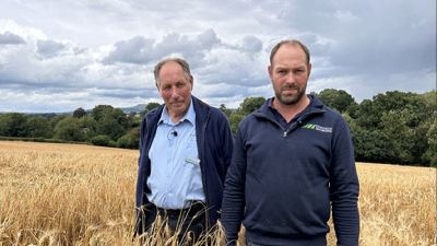 Dave Edwards with son Michael Edwards